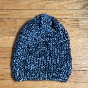 Salt and pepper knit hat